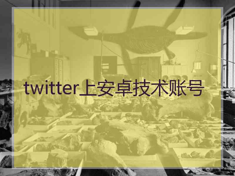 twitter上安卓技术账号